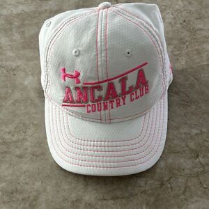 UNDER ARMOUR Pink & White Hat